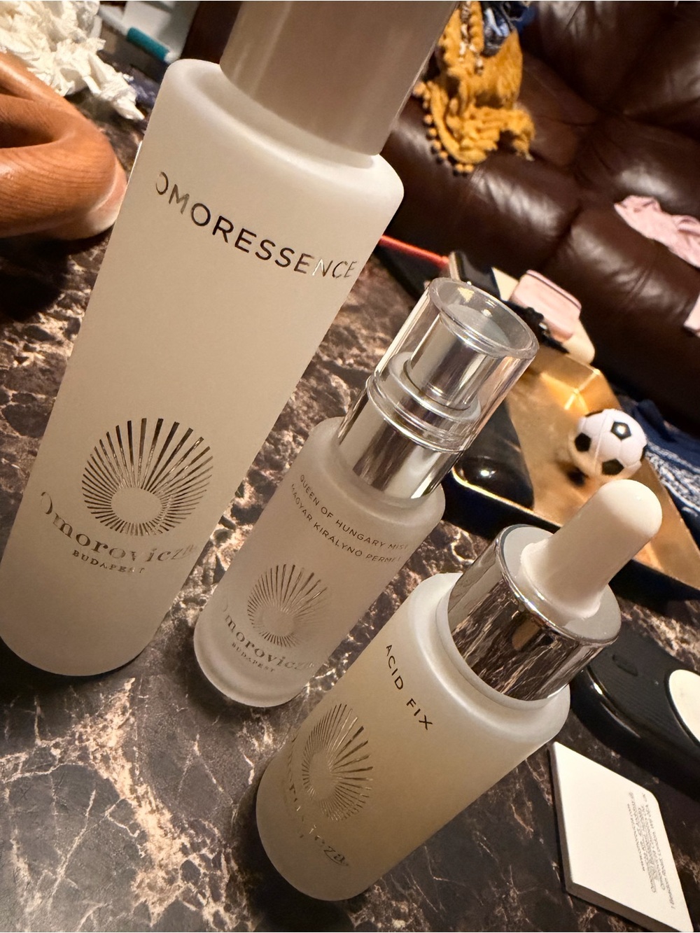 Omorovicza Skincare Set - Frosted White Bottles